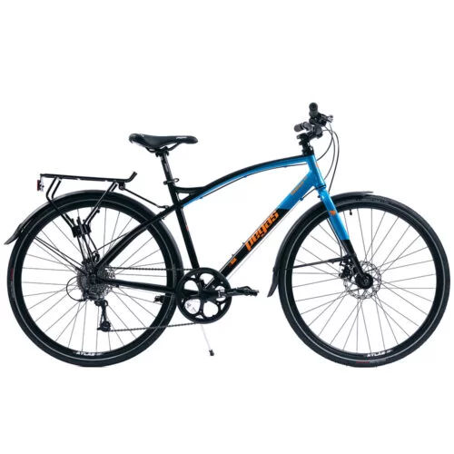 Bicicleta Pegas Hoinar Al, 28 inch, Shimano Deore, 9 viteze, Negru Albastru - Resigilat