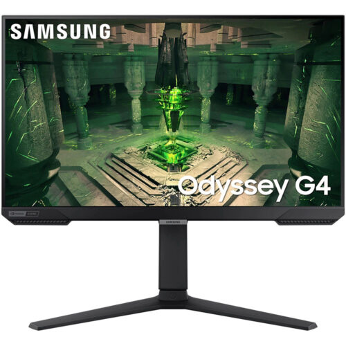 Monitor gaming LED IPS Samsung Odyssey G4, 25 inch, Full HD, Display Port, 1ms, 240Hz, FreeSync Premium, G-Sync compatibil, Vesa, Negru, LS25BG400EUXEN