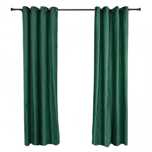 Set 2 draperii catifea 140x270 cm Verde