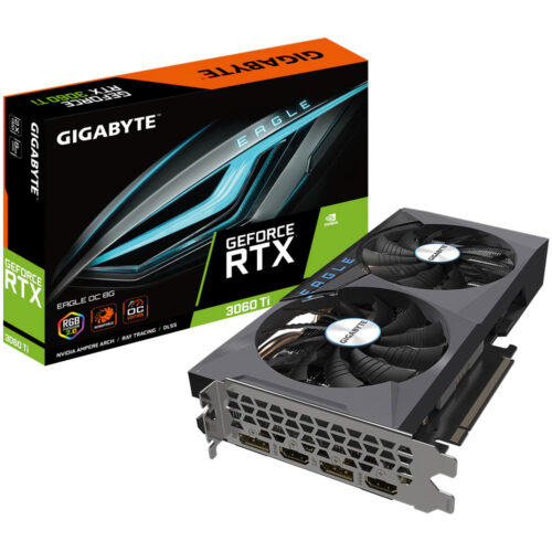 Placa video Gigabyte GeForce RTX 3060 Ti EAGLE LHR, 8GB GDDR6, 256 bit - Resigilat