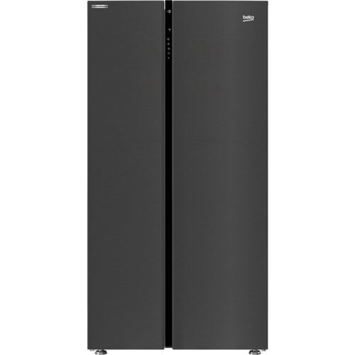 Side by side Beko GN163122ZXBRN, 580 l, NeoFrost Dual Cooling, HarvestFresh, Compresor Inverter, Control touch, Clasa F, 179 cm