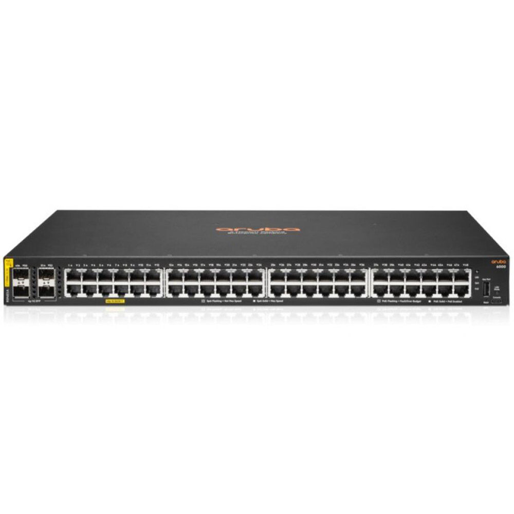 Switch PoE Aruba 6000 R8N85A, 104 Gbps, 4 x SFP, 48 x RJ45