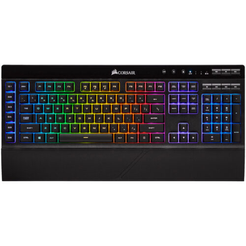 Tastatura gaming Corsair K57, Iluminare RGB, Wireless, Negru