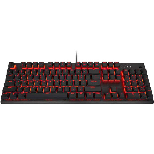 Tastatura Mecanica Gaming Corsair K60 PRO, Iluminare Rosu, Switch Cherry Viola, negru