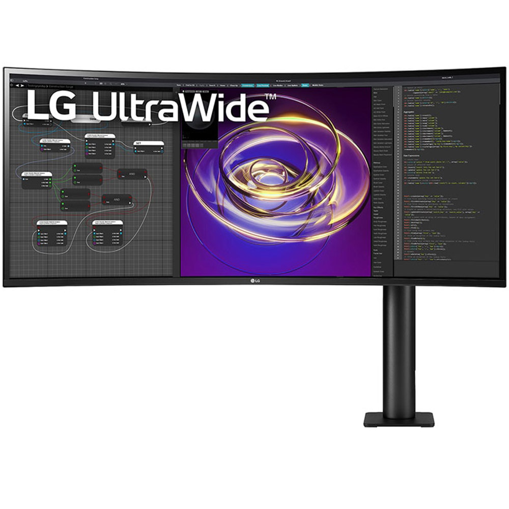 Monitor LED LG LG34WP88CN-B, 34 inch, Curbat, HDR10, IPS, USB Type-C, AMD FreeSync, Negru