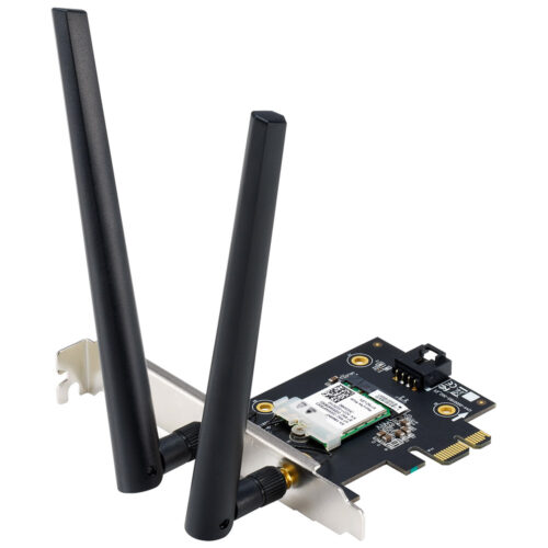 Placa de retea Asus PCE-AX1800, AX1800, Dual-Band, Wi-Fi 6, PCIe, Bluetooth 5.2