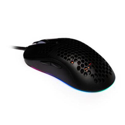 Mouse Optic Spacer Gaming SPGM-ALIEN-LIGHT cu fir, RGB, USB, Negru