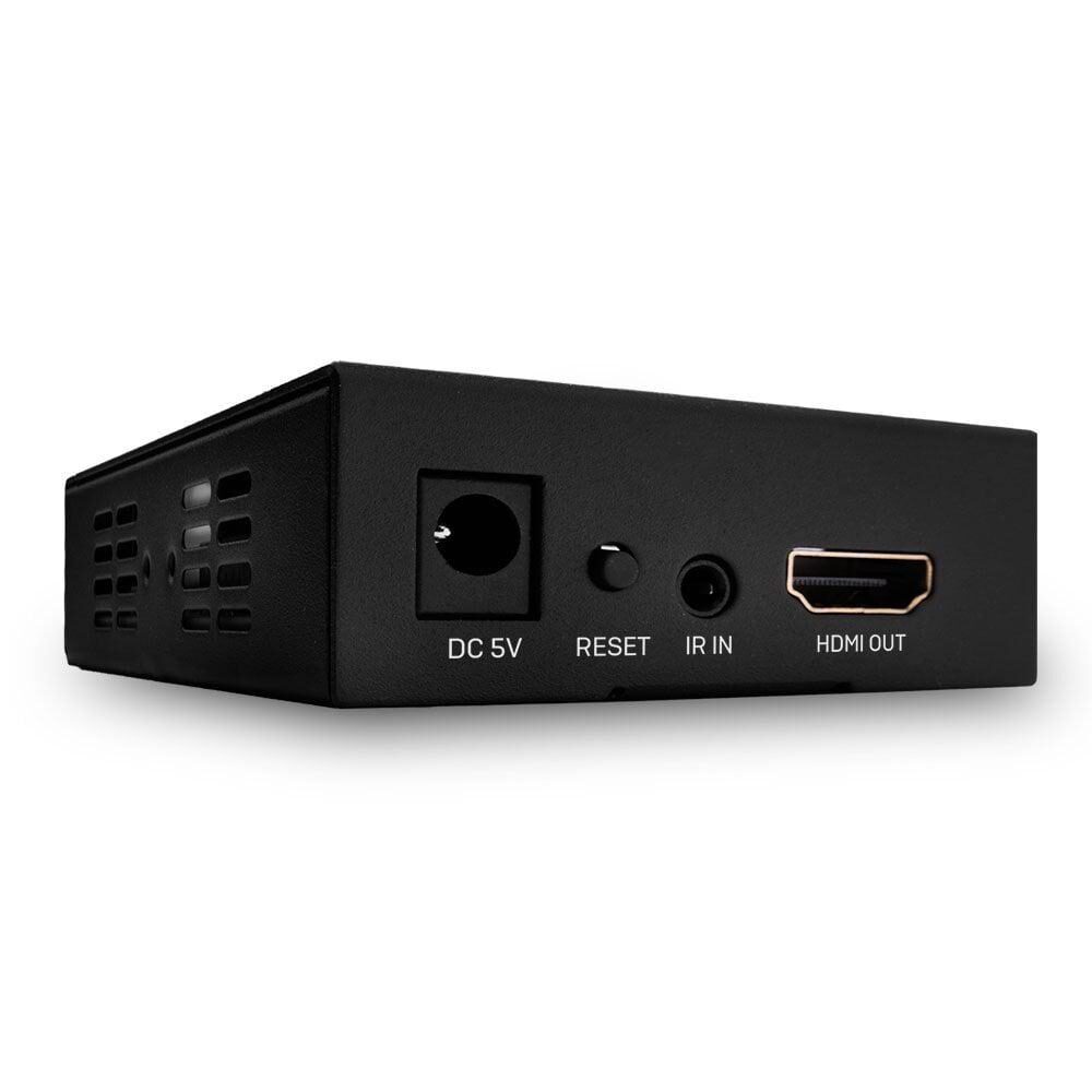 Lindy HDMI & IR over 100Base-T IP Receiver  Description  Add additional HDMI over IP receivers to create larger networked distribution setups Simple