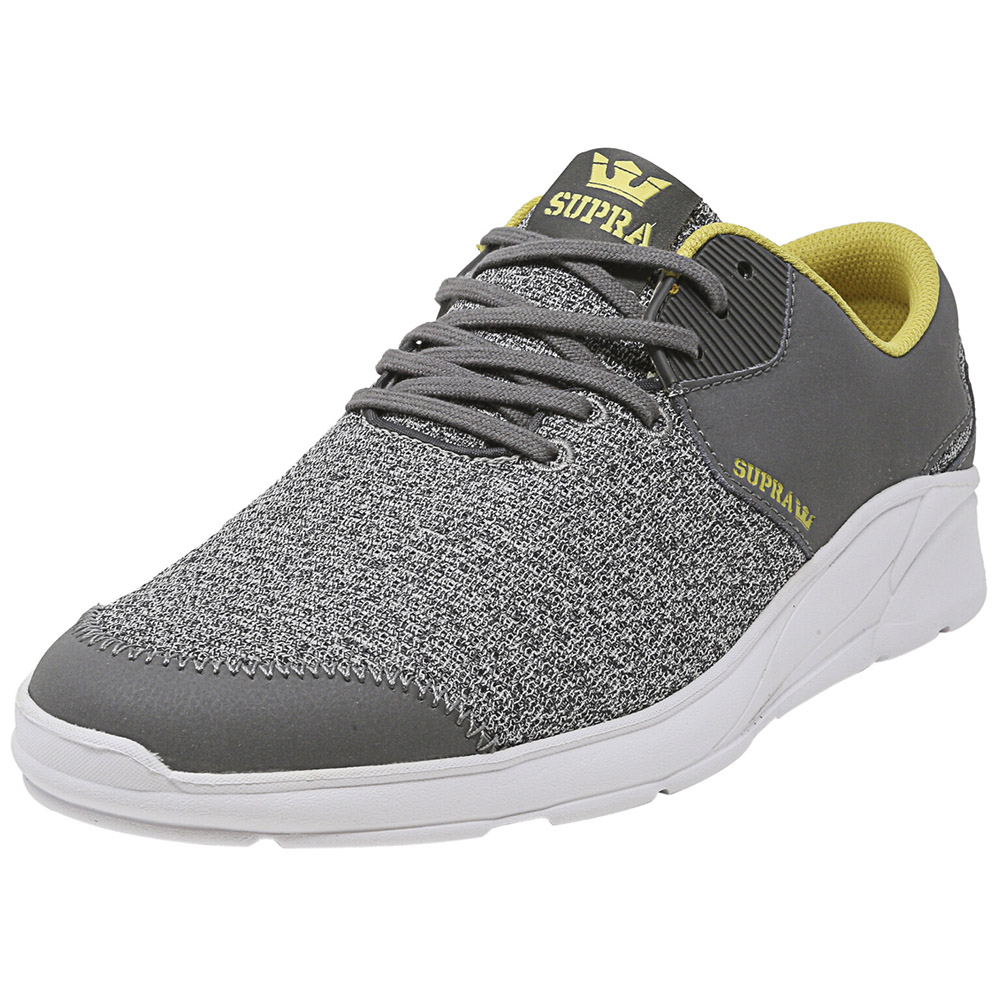 Adidasi Supra Noiz, Grey Heather, Charcoal si Alb, Marimea 44, S56014-44