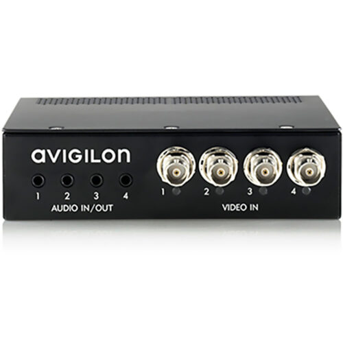 Analog Video Encoder with 4 audio support Avigilon ENC-4P-H264, 4 porturi H.264, negru