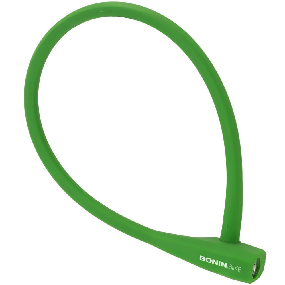 Antifurt bicicleta Bonin ILL610, Silicon, 10x600mm, Verde