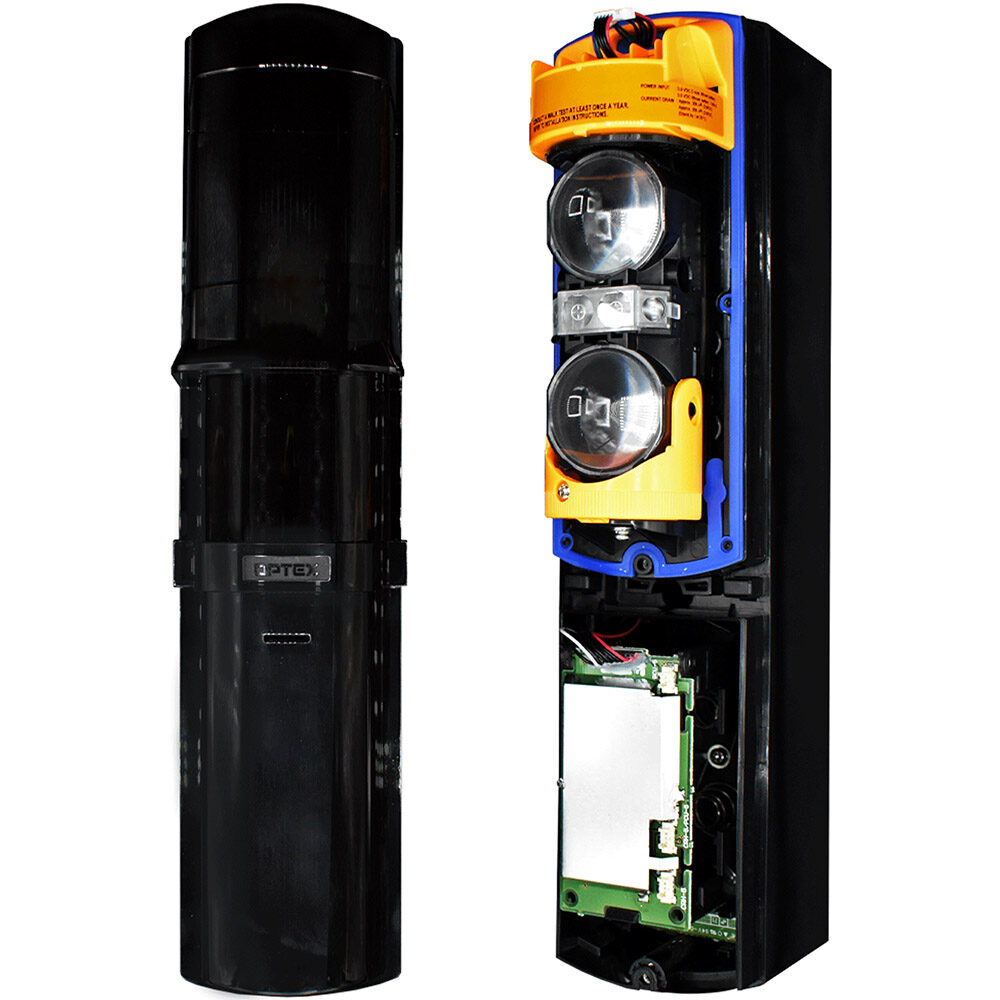 Bariera de protectie perimetrala Optex SL-100TNR cu 1 canal, distanta 30m, cu baterii, negru