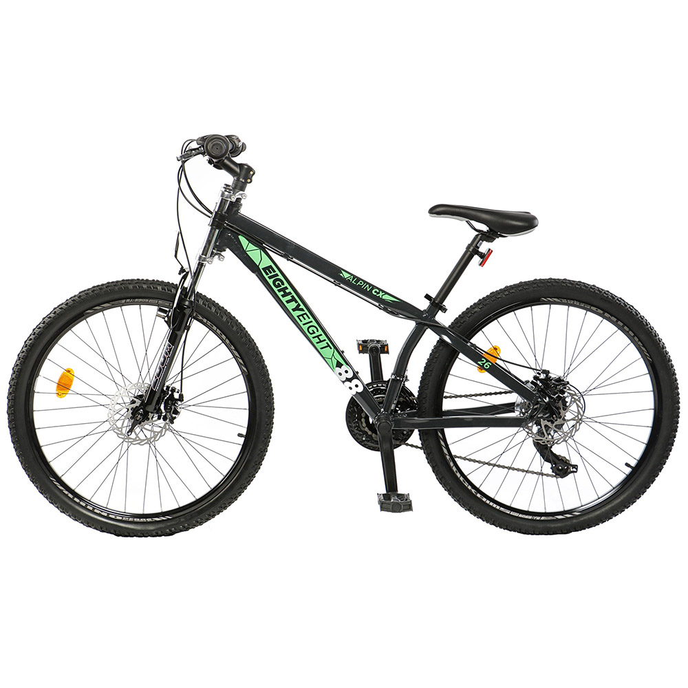Bicicleta MTB 26 EightyEight Alpin CX, 13.5 inch, cadru aluminiu, Albastru Gri, BCE9820732