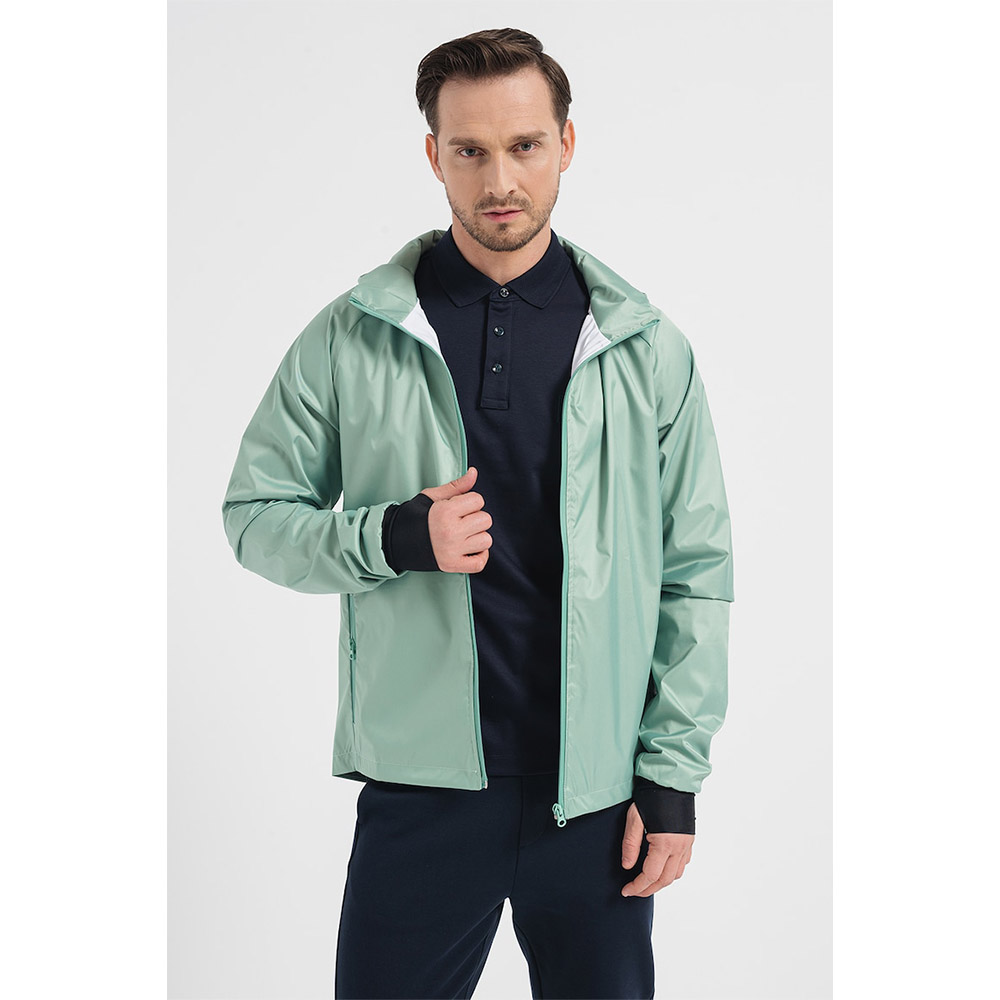Jacheta impermeabila Pegas, maneci raglan si gluga, Verde, Marimea XL, JPG23WTR-GRN_XL