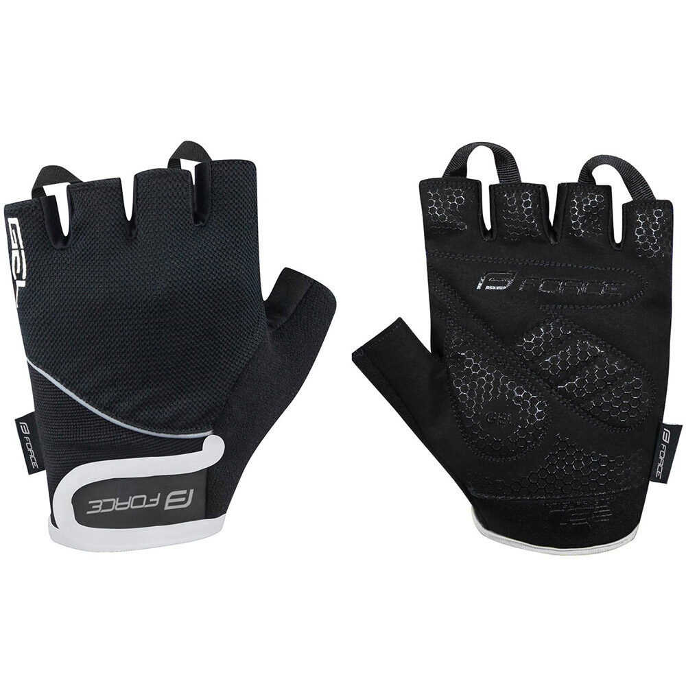 Manusi ciclism Force Gel, marimea XS, Negru, FRC905487-XS