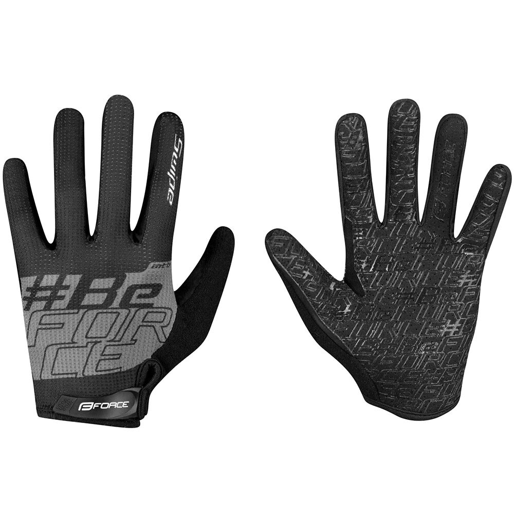 Manusi ciclism Force MTB Swipe, marimea L, negru/gri, FRC905725-L