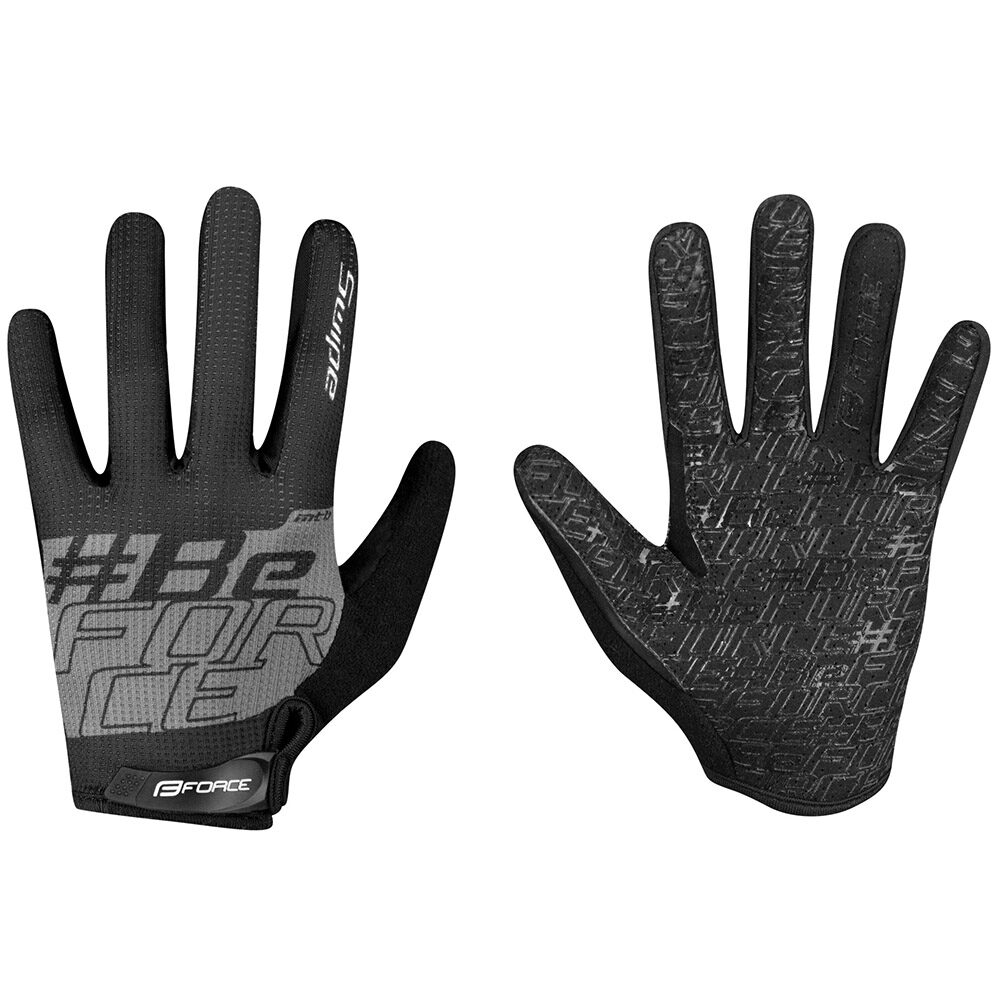 Manusi ciclism Force MTB Swipe, marimea S, negru/gri, FRC905725-S