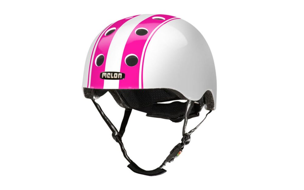 Casca ciclism Melon Double Pink White, marimea XL-XXL, 58-64 cm, alb/roz, S015G-XL