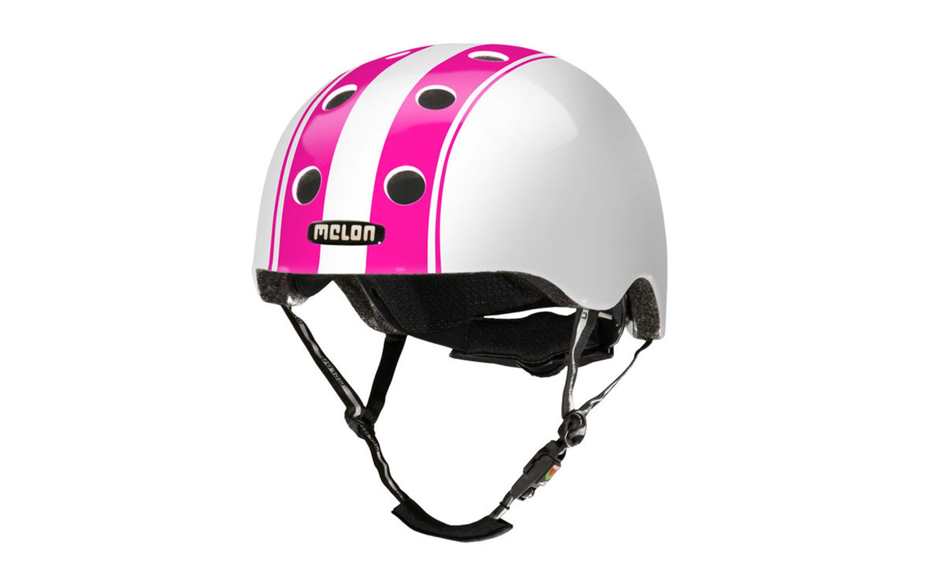 Casca ciclism Melon Double Pink White, marimea XL-XXL, 58-64 cm, alb/roz, S015G-XL