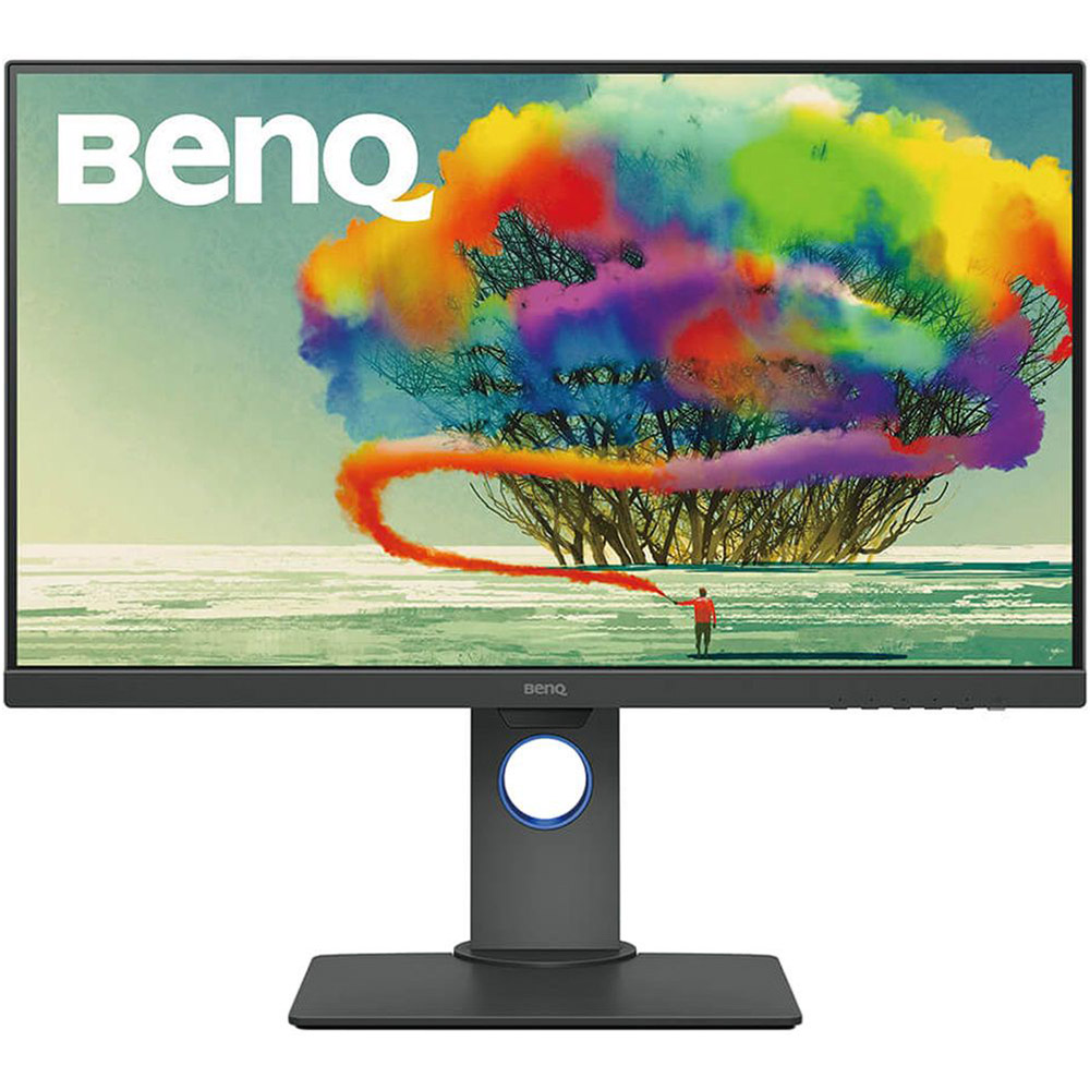 Monitor LED IPS Benq PD2705Q, 27 inch, QHD, 5 ms, 60 Hz, VESA, HDMI, DisplayPort, FlickerFree, USB-C, Gri inchis