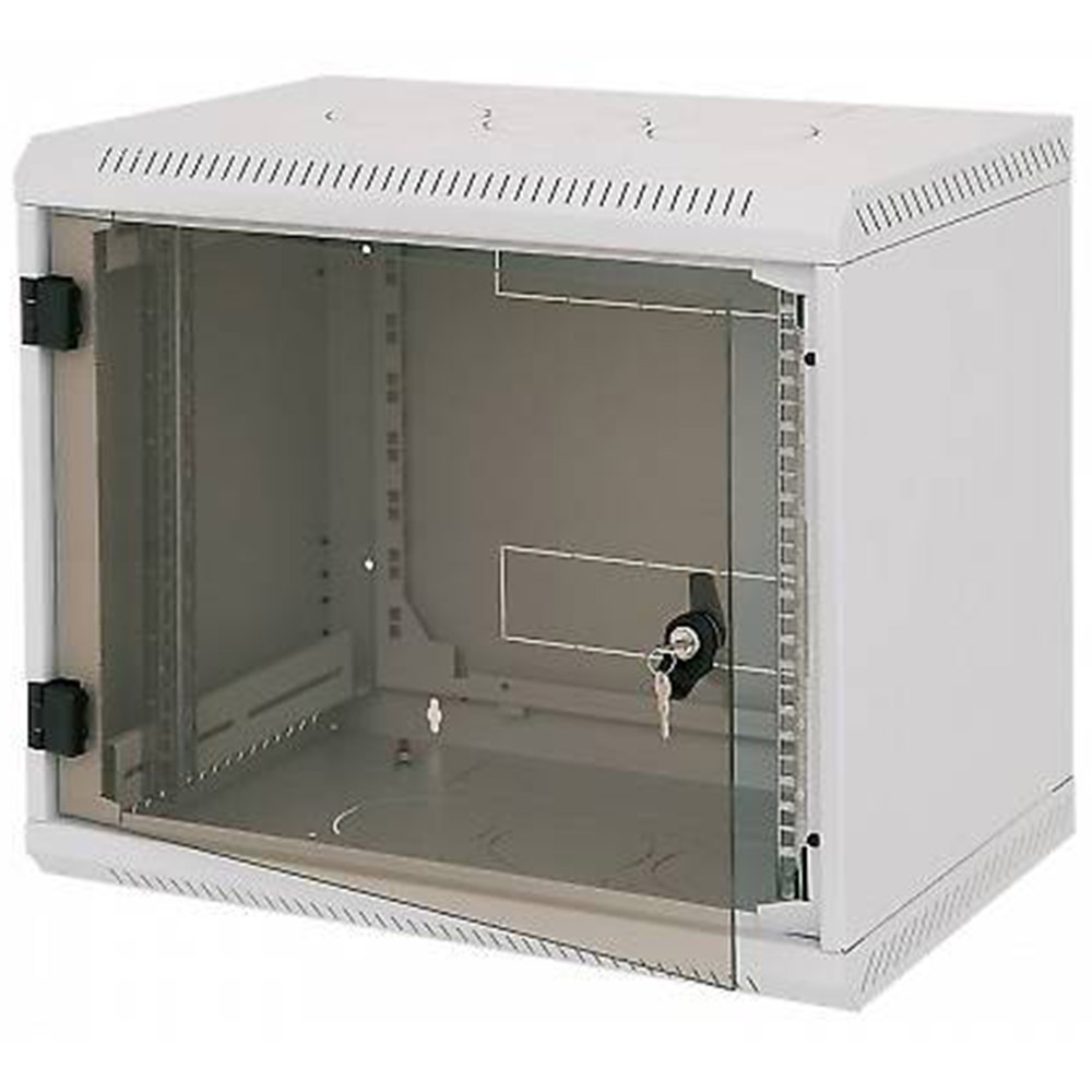 Rack de perete Triton, 9U, 600mm, usa sticla, Negru, RBA-09-AS6-BAX-A6