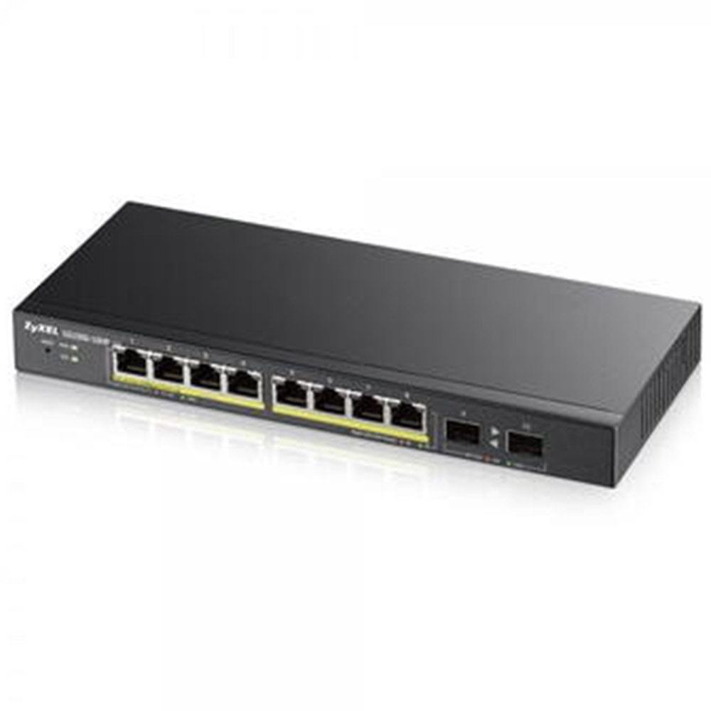 Switch ZyXEL GS1900-8HP, 8-Port GbE, Smart Managed, PoE Switch, GS1900-8HP-EU0103F
