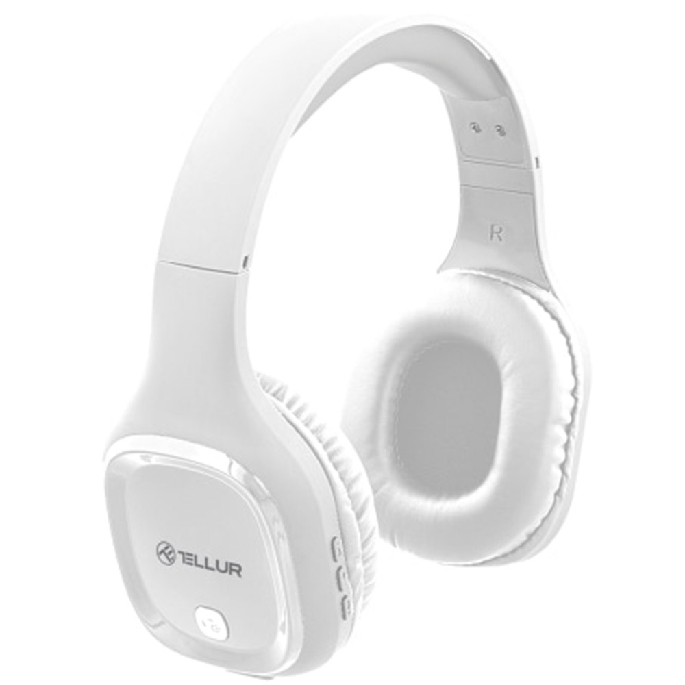 Casti Over-ear Bluetooth Tellur Pulse, Microfon, Alb, TLL511371