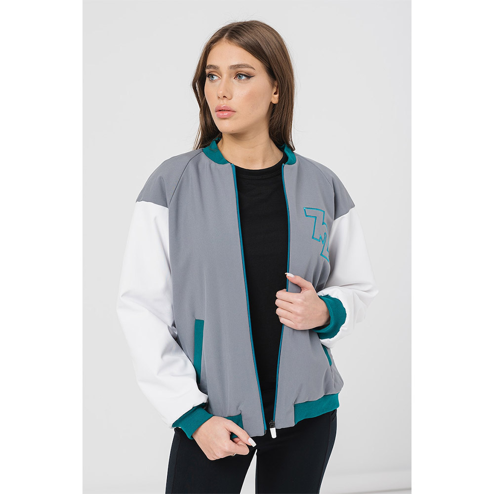 Jacheta bomber Pegas, maneci raglan, Gri petrol, Marimea S, JPG23JBOMW-GP_S