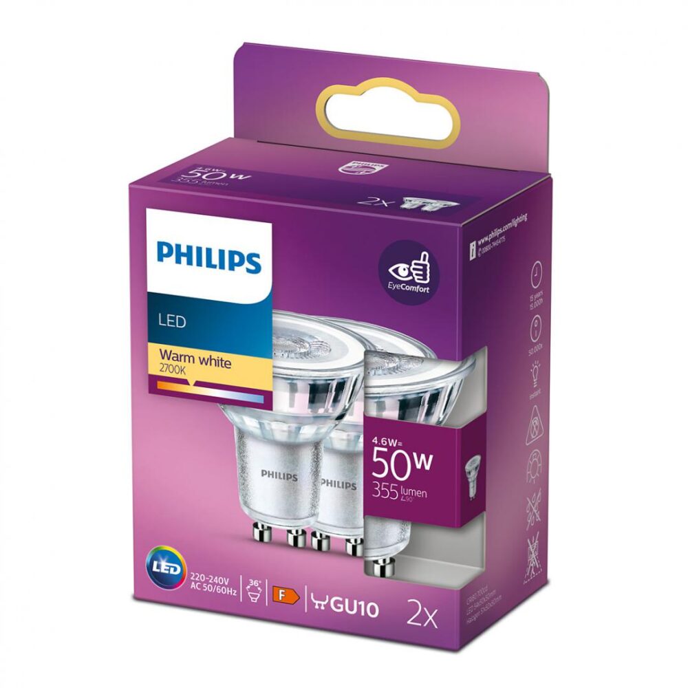 2 Becuri LED Philips Classic Spot