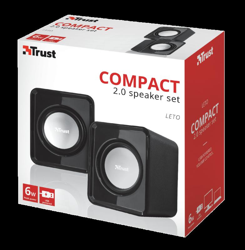 Boxe Stereo Trust Leto Compact 2.0 Speaker
