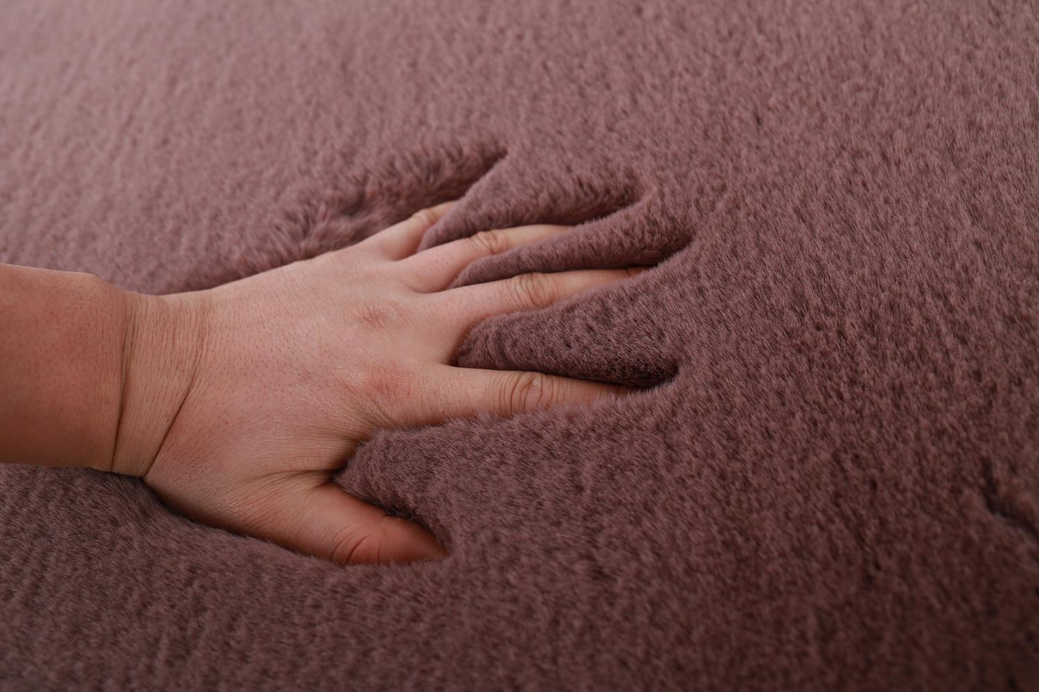 Covor Heinner Shaggy soft blanita Mov 70x140 cm