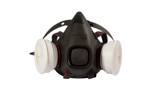 Kit half-mask reutilizabil HM501 cu 2 filtre P3 - Protecție împotriva tututor tipurilor de pulbere/praf