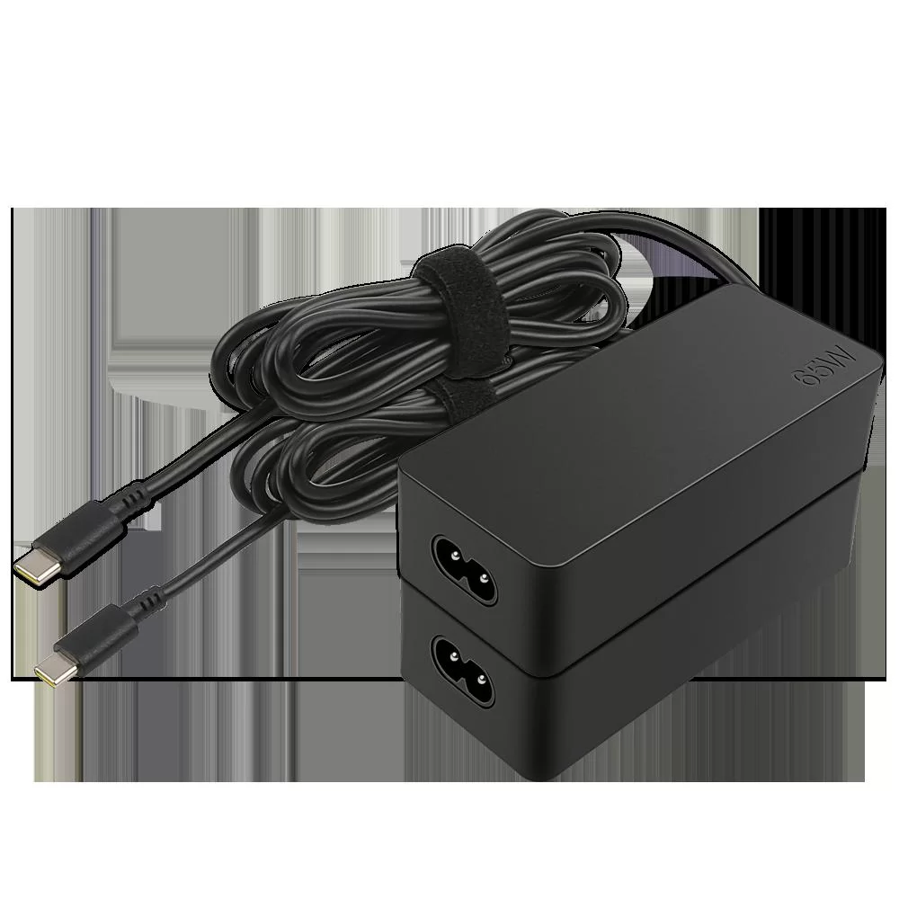 Lenovo 65W Standard AC Adapter (USB Type-C); Output: 20V/3.25A; 15V/3A; 9V/2A; 5V/2A
