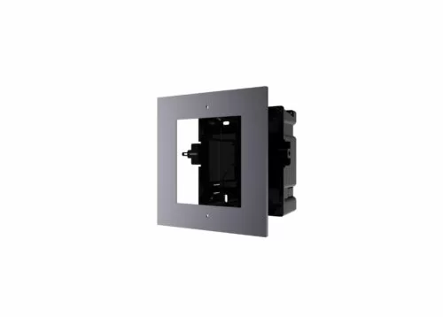 Panou frontal pentru un modul videointerfon modular Hikvision DS-KD-ACF1; montare incastrata; material aluminiu