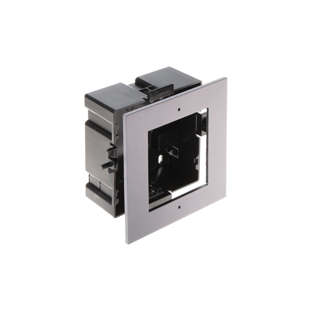 Panou frontal pentru un modul videointerfon modular Hikvision DS-KD- ACF1/S; montare incastrata; material otel inoxidabil