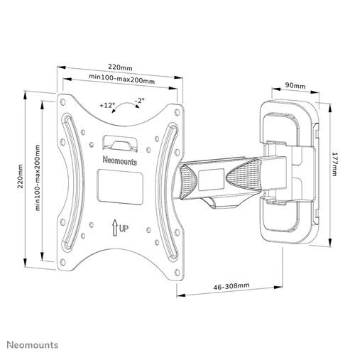 Neomounts by Newstar WL40-540BL12