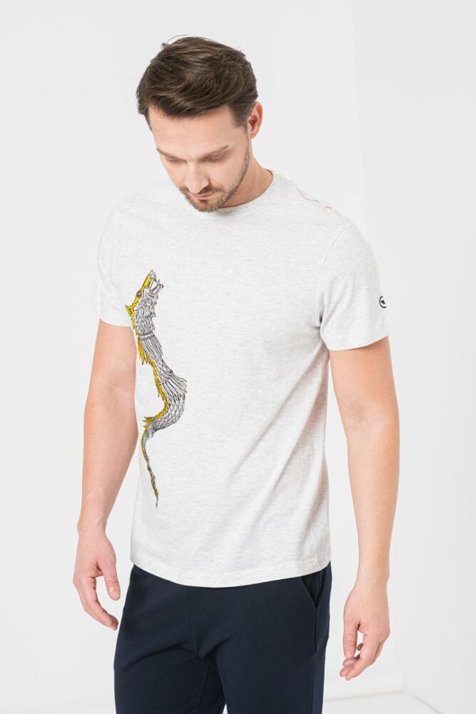 TRICOU CASUAL DRACON BARBATI LIGHT GRAY-XL