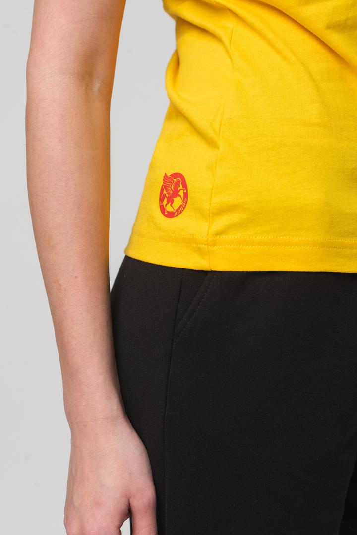 TSHIRT CASUAL F CAL PEGAS YELLOW-M
