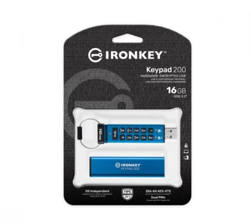 USB Flash Drive Kingston 16GB IronKey Keypad 200