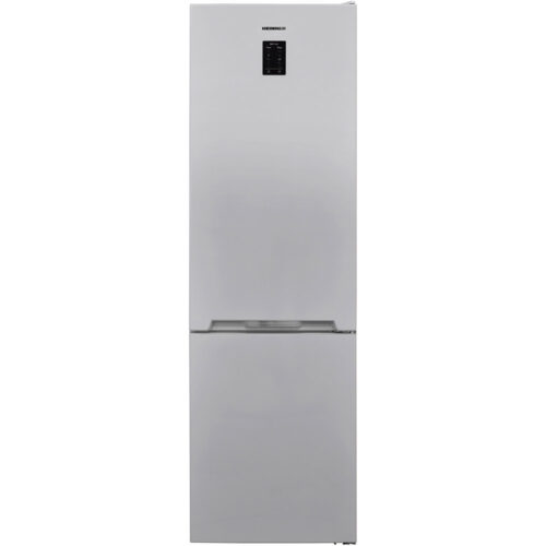 Combina frigorifica Heinner HCNF-V366SE++, 366 l, Clasa E, No Frost, Display, Control electronic, Iluminare LED, H 201 cm, Argintiu