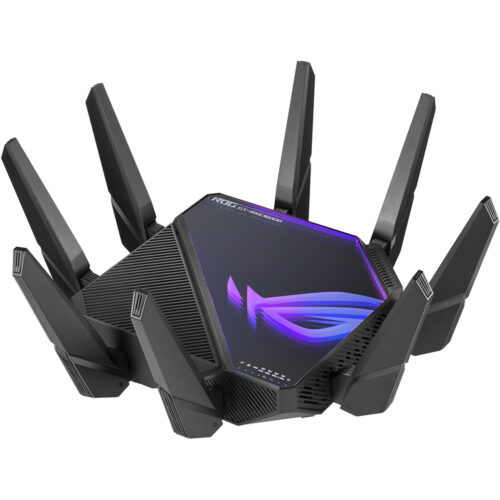 Asus Tri-band WiFi Gaming Router GT-AX11000 PRO, Wi-Fi 6, Gamer VPN, 8 antene , 256MB, 1GB RAM,