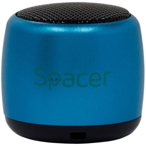 Boxa Portabila Spacer SPB-CRI-CRI-BLU, 3W, 300mAh, Bluetooth, Microfon incorporat, USB, Albastru