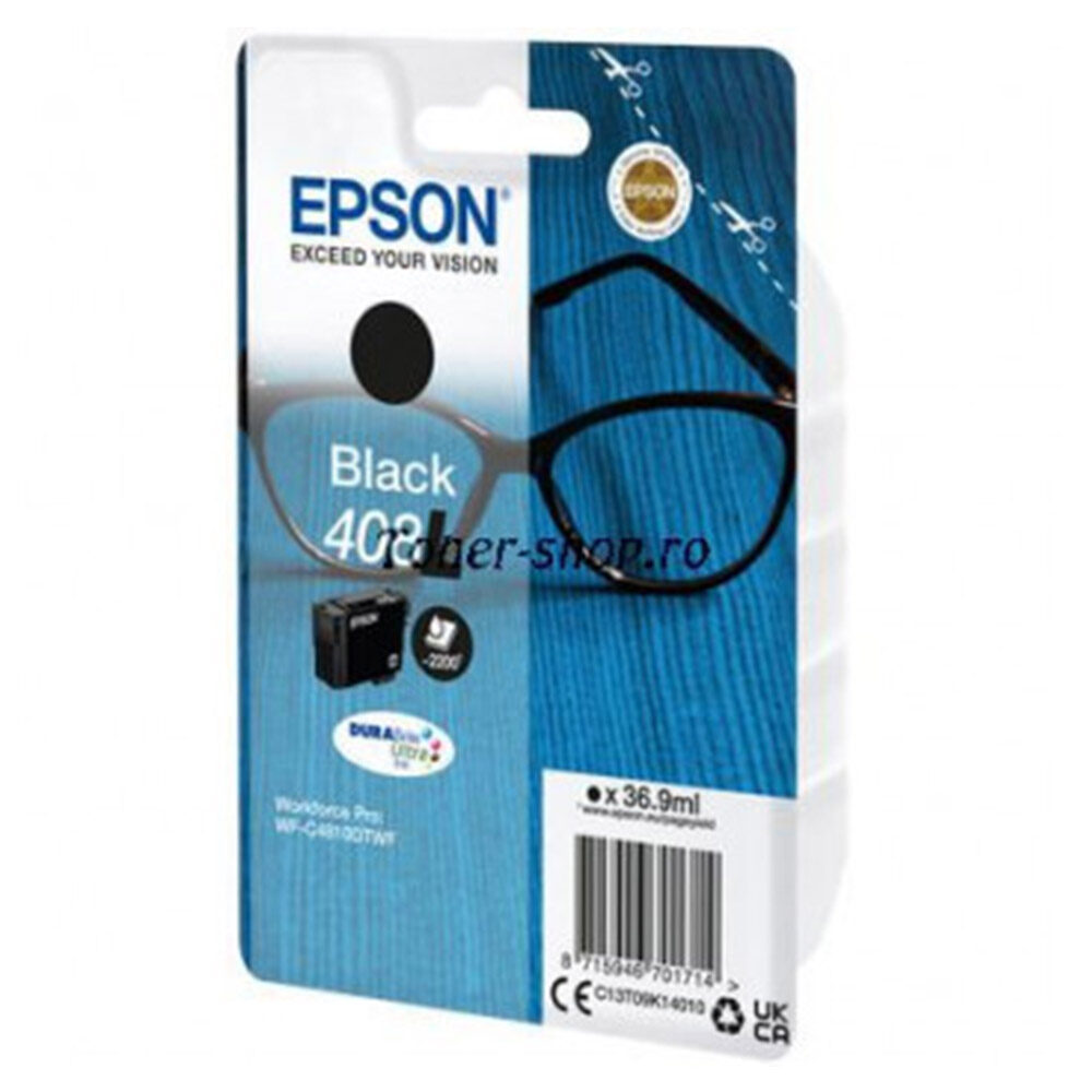 Cartus cerneala Epson 408l Ink Tank, Black, DURABrite Ultra ink, C13T09K14010