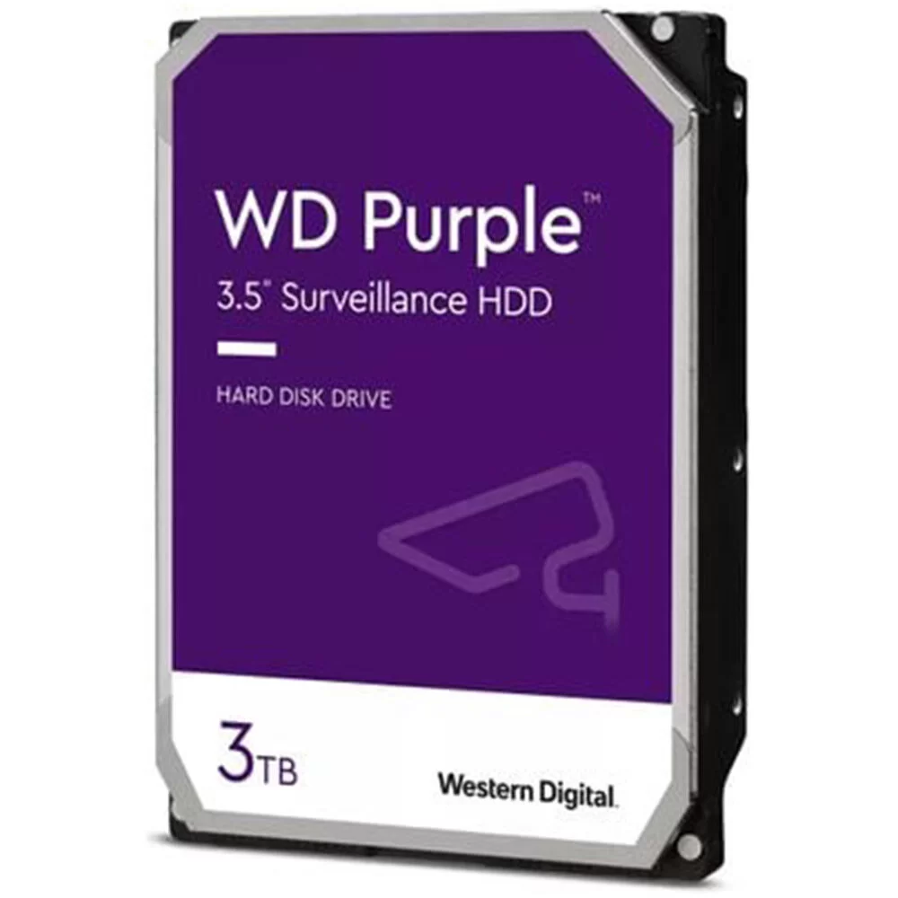 HDD intern Western Digital Purple, 3TB, SATA III, 5400 RPM, 64MB, 3.5 inch, WD33PURZ
