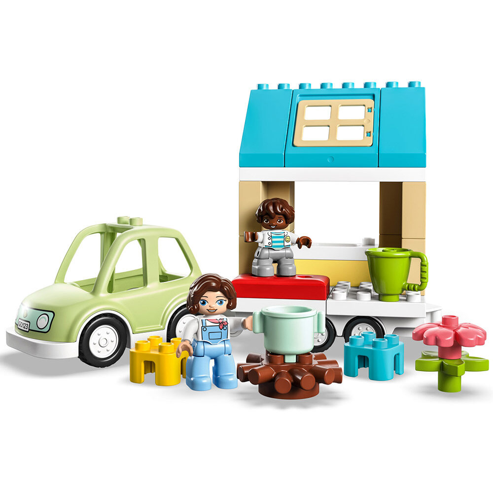 Lego Duplo, Casa de familie pe roti 10986, 31 piese, 10986