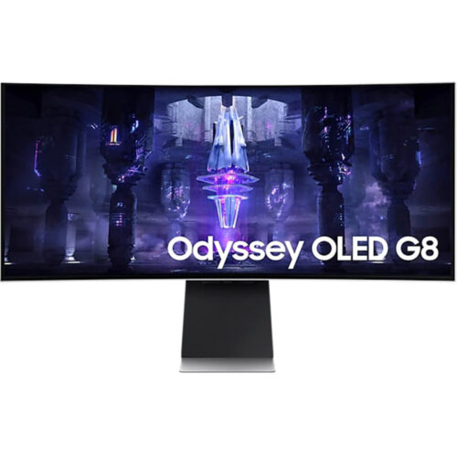 Monitor LED OLED curbat Samsung Odyssey, 34 inch, UWQHD, 0.1 ms, 175 Hz, Display Port, Vesa, LS34BG850SUXEN