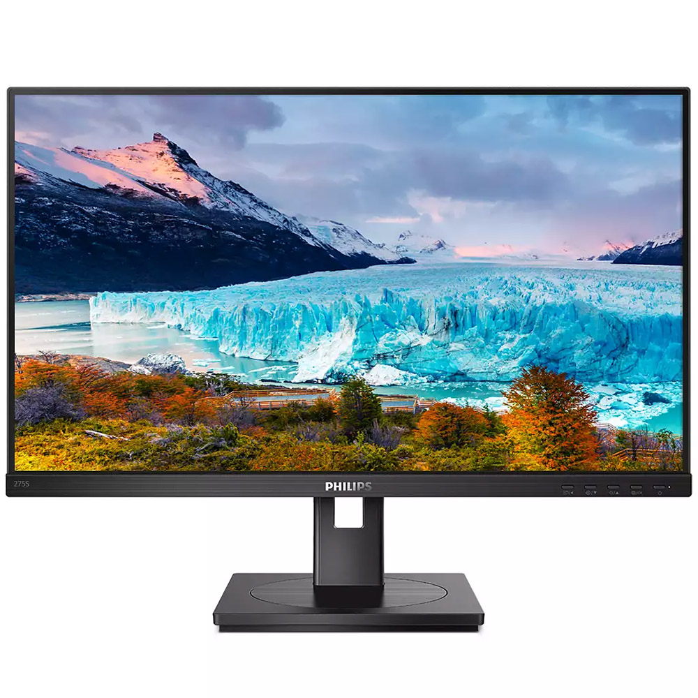 Monitor Philips 275S1AE/00, 27 inch, IPS, WLED, QHD, 75Hz, 4ms, DisplayPort, HDMI, VESA 100x100, Negru