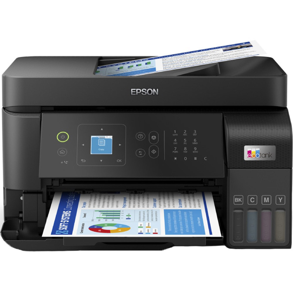 Multifunctional inkjet color CISS Epson L5590, A4, 4 culori, USB, C11CK57403