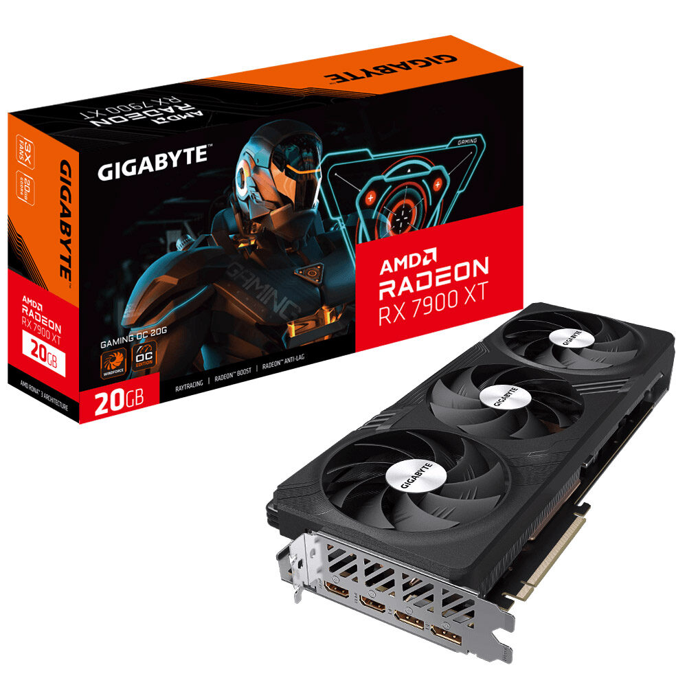 Placa video Gigabyte Radeon RX7900 XT GAMING OC 20G, DisplayPort, HDMI, 20GB GDDR6, 320bit, PCI-E 4.0 x16, R79XTGAMING OC-20G
