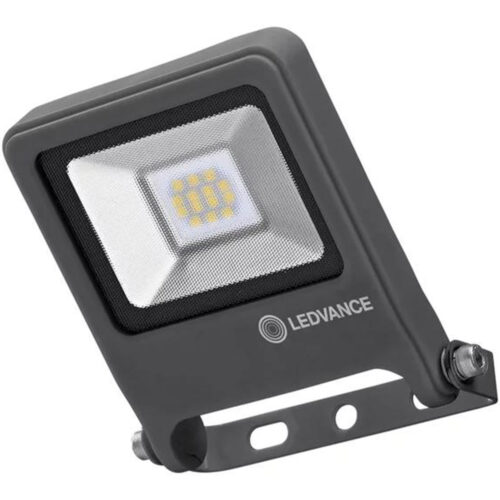 Proiector LED Ledvance ENDURA FLOOD, 10W, 220-240V, 800 lm, lumina calda, IP65/IK06, 125x101x29mm, aluminiu, Gri